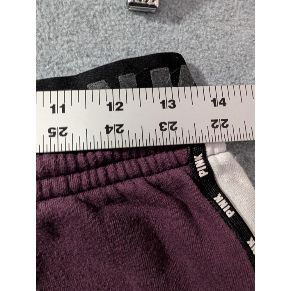 PINK Victoria's Secret Burgundy Jogger Sweatpants Women's Medium Athleisure - Picture 8 of 10